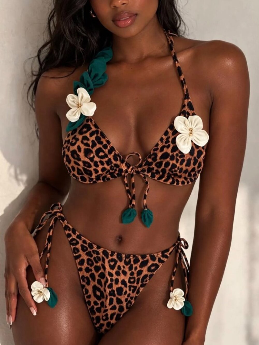 Wild Side Luxury Floral Bikini Top ONLY| XS/S | Swimwear | House of Amiel